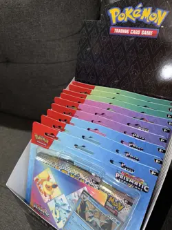 Pokemon Prismatic Evolutions Tech Sticker Collection Lot - Image 5