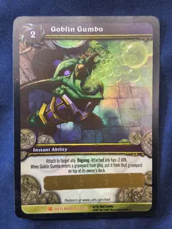 World of Warcraft Goblin Gumbo LOOT Card Unused Gumbo Kettle Unscratched - Image 1