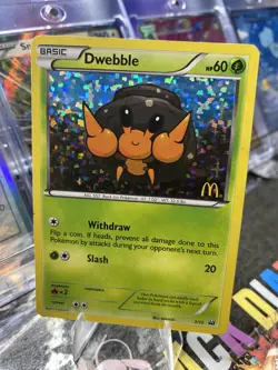 Pokemon TCG Dwebble McDonald's Promos Holo Card 3/12 2012 *LP/NM* - Image 1