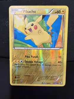 Pikachu 50/149 TCG Reverse Holo Boundaries Crossed Card LP - Image 1