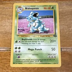 Nidoqueen 23/64 Non Holo Rare Jungle Set Pokemon Card WOTC 1999 - Image 1
