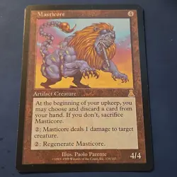 Wizards Magic: The Gathering Masticore Artifact Creature Rare Urza's Destiny Pa… - Image 1