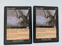 2 Rain of Filth Urza's Saga MTG NM Free shipping with tracking - Image 1