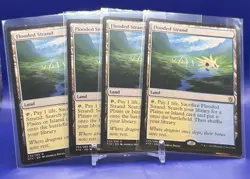 MTG 4X Flooded Strand Khans of Tarkir Non-foil Play Set Nm/LP - Image 1