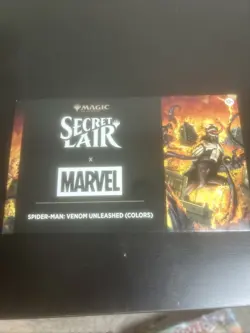 MTG Secret Lair Marvel's Spider-Man Venom Unleashed (Colors) Non-Foil Sealed - Image 1
