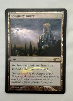 Reliquary Tower x1 *FOIL* MTG FNM Promo 1x Magic Good Heavy Play HP - Image 1
