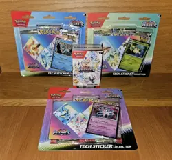 Prismatic Evolutions Pokemon TCG 1 Booster Bundle 3 Tech Sticker Collection New - Image 1