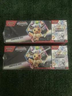 (x2) Pokemon Prismatic Evolutions Surprise Box Booster Bundle Sealed, Sams Club - Image 1