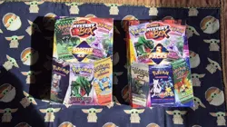MYSTERY POKEMON 5 BOOSTER PACK & VINTAGE GRADED PSA W/4 BOOSTER PACKS - Image 1