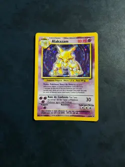 Alakazam 1/102 Holo Rare Base Set Pokemon - Image 1