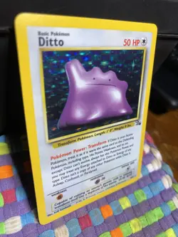 Ditto Pokemon TCG 3/62 Fossil Holo Rare Unlimited LP - Image 3