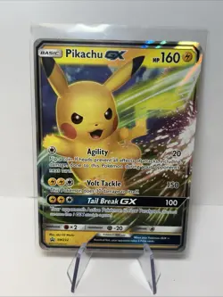Pikachu GX Pokemon Sun & Moon Black Star Promo #SM232 - Image 1