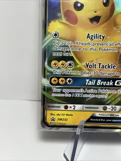 Pikachu GX Pokemon Sun & Moon Black Star Promo #SM232 - Image 5