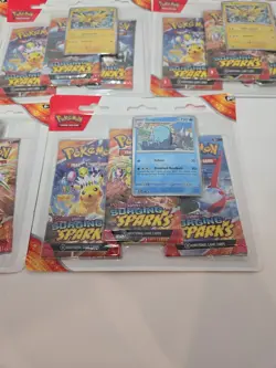5x 3-Pack Blister Lot Of Pokemon TCG Scarlet & Violet Surging Sparks - Image 3