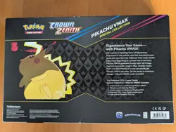Pokemon TCG Crown Zenith Pikachu VMAX Box-5 Packs++ - Image 2