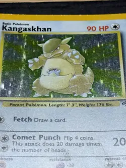Pokemon TCG Kangaskhan Jungle 5/64 Holo Unlimited Holo Rare LP #2 - Image 3
