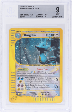 2003 Pokemon Aquapolis Kingdra Holo #148 BGS 9 - Image 1