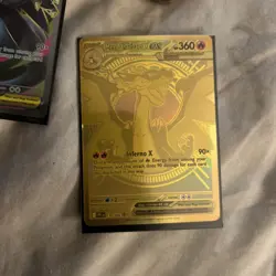 2025 Pokemon PFL EN- Phantasmal Flames #130/094 Mega Charizard X Gold ex MHR - Image 1