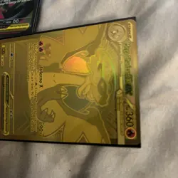 2025 Pokemon PFL EN- Phantasmal Flames #130/094 Mega Charizard X Gold ex MHR - Image 2