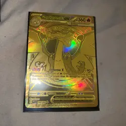 2025 Pokemon PFL EN- Phantasmal Flames #130/094 Mega Charizard X Gold ex MHR - Image 5