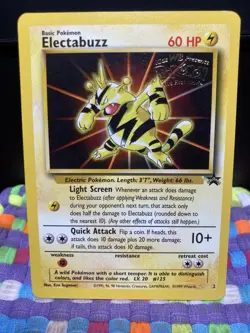 Electabuzz Kids WB Pokemon The First Movie Black Star Promo No. 2 #2 LP - Image 1
