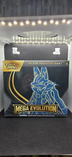 Pokemon Tcg Mega Evolution Lucario Elite Trainer Box Sealed Etb New Sealed Box - Image 1
