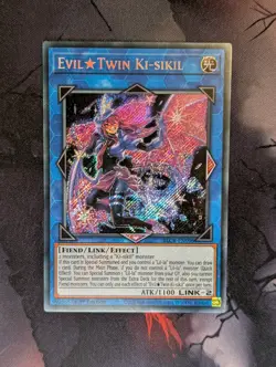 Evil Twin Ki-sikil BLCR-EN096 Secret Rare 1st Edition YuGiOh TCG Card - Image 1