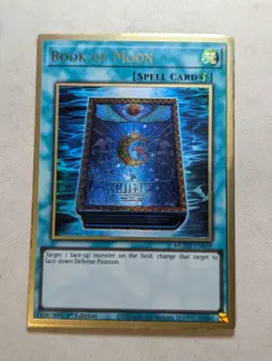 Book of Moon - MGED-EN039 - Premium Gold Rare 1st Edition Yugioh - Image 1