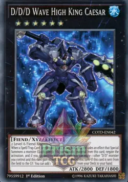 1st ed D/D/D Wave High King Caesar super rare COTD-EN042 Yugioh - Image 1
