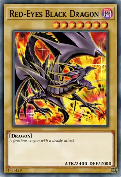 Yugioh RA04-EN109 - Red-Eyes Black Dragon V3 - Platinum Secret Rare - Image 1