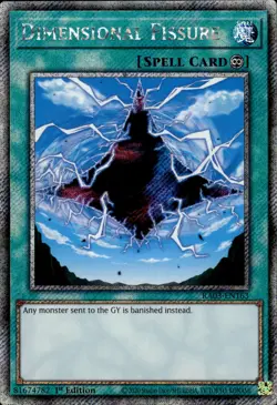 Dimensional Fissure - Platinum Secret Rare 1st Edition RA03-EN163 - NM - YuGiOh - Image 1