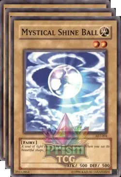 X3 Playset Mystical Shine Ball AST-004 Yugioh - Image 1