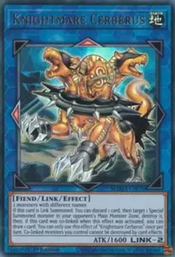 Knightmare Cerberus - MAMA-EN070 - Ultra Rare - 1st Edition Near Mint Yugioh Car - Image 1