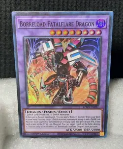 Yu-Gi-Oh! Borreload Fatalflare Dragon *SUPER RARE* BPRO-EN032 1st Edition NM - Image 1