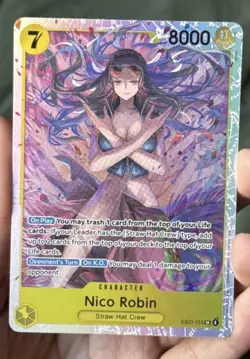 One Piece TCG Nico Robin ENGLISH EB03-055 HEROINES SR - Image 1