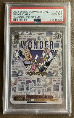 2023 Weiss Schwarz Disney 100 Minnie & Daisy SSP #055 JPN PSA 10 - Image 3