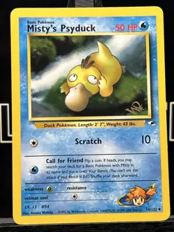 Misty's Psyduck W Stamp 54/132 Wotc Promo Pokemon Card - Image 3