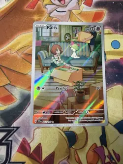 Pokemon TCG Ralts Scarlet & Violet Base Set Holo Illustration Card 211/198 NM - Image 1