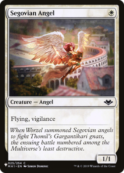 Segovian Angel (REGULAR) x1 - MTG The List PLST #MH1-25 - Image 1