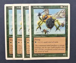 MTG 4X 5TH EDITION KILLER BEES NM MAGIC THE GATHERING CREATURE GREEN UNCOMMON - Image 1