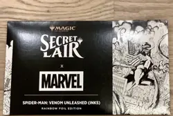 Venom Unleashed (Inks), Rainbow Foil, Sealed MTG Marvel’s Spider-Man Secret Lair - Image 1