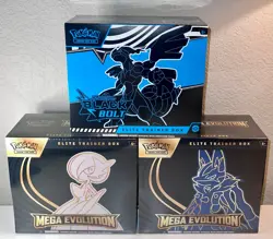 Pokemon Mega Evolution Elite Trainer Box ETB Set of 2 and Black Bolt ETB - Image 1