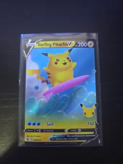 2021 Pokemon Celebrations #008/025 Surfing Pikachu V - Image 3