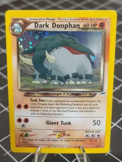 Dark Donphan 3/105 Holo Rare Neo Destiny Pokemon Card - Image 1