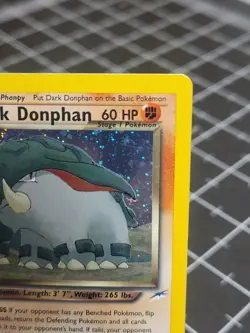 Dark Donphan 3/105 Holo Rare Neo Destiny Pokemon Card - Image 3