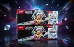 Pokemon Prismatic Evolutions Surprise Box + Booster Bundle Sams Club Sealed X2 - Image 1