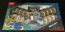 Pokemon Crown Zenith Sea & Sky Box Rayquaza Kyogre 14 Booster Packs *SEALED* - Image 1