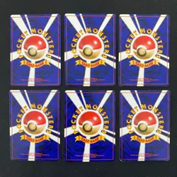 Base Set 1996 Normal Card Set of 6 Japanese Pokemon Card Old Back s007356 - Image 2