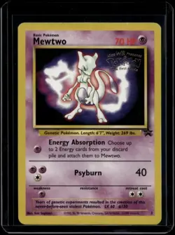 Pokemon TCG Mewtwo 3 WOTC Movie Promo HP/DMG - Image 1