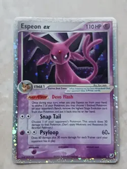 2005 Unseen Forces 102/115 Espeon ex Holo Ultra Rare Pokemon TCG - Image 5